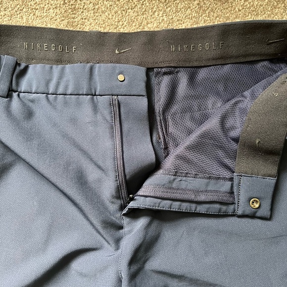 Mens Nike 10” Golf Shorts Size 32 Navy Blue - Picture 4 of 6